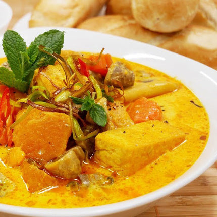 Mushroom Curry With Bread Food Vietnam