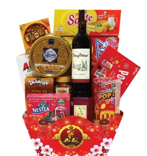 Noble Wishes Tet Hamper Basket Vietnam