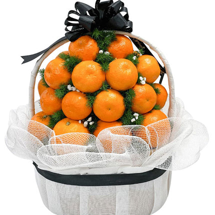 Orange and Tangerine Basket For Condolence Vietnam