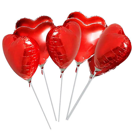 Pack Of 6 Heart Shaped Foil Air-filled Balloons Gifts Vietnam