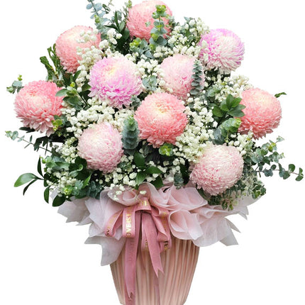 Pastel Thank You Flower Basket Vietnam