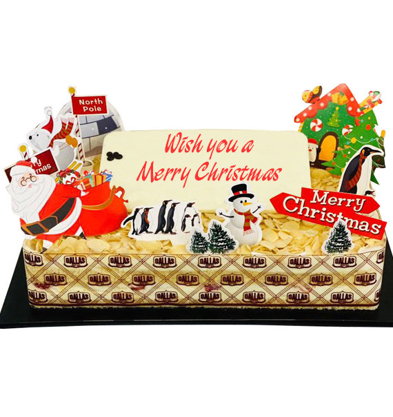 Peach Dallas Xmas Cake Vietnam
