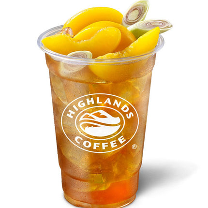 Peach Lemongrass Tea Highlands Coffee Vietnam