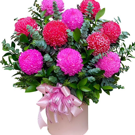 Peony Chrysanthemum In Basket Vietnam