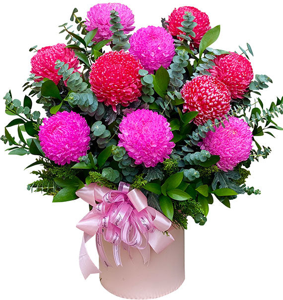 Peony Chrysanthemum In Basket Vietnam