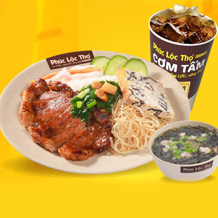 Phuc Loc Tho BBQ Pork Chop Broken Rice Food Vietnam