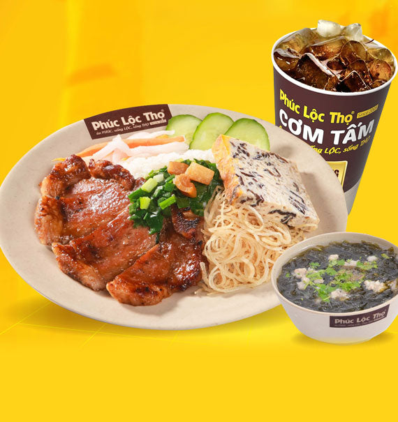 Phuc Loc Tho BBQ Pork Chop Broken Rice Food Vietnam