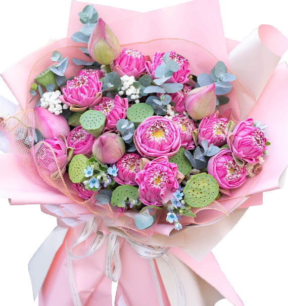 Pink Lotus Bouquet Vietnam