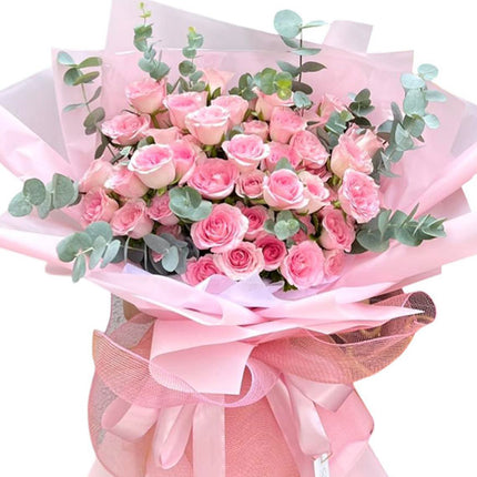Pink Roses To Say Thank You Vietnam
