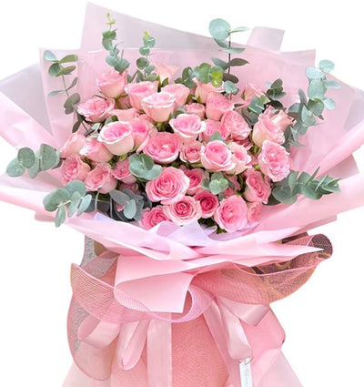 Pink Roses To Say Thank You
