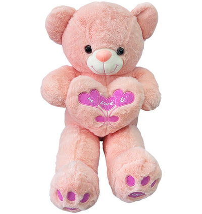 Pink Teddy Bear I Love You Heart