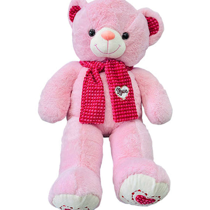 Pink Teddy Bear Wearing A Scarf Gifts Vietnam