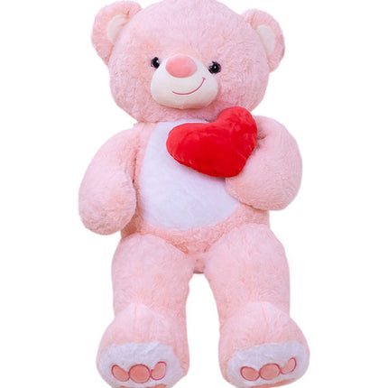 Pink Teddy Bear With Red Heart Gifts Vietnam