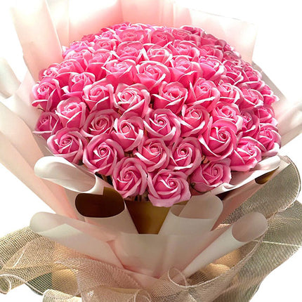 Pink Waxed Rose Bouquet For Mom Vietnam