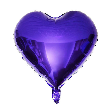 Pack Of 12 Heart Shaped Foil Air-filled Balloons [HCM ONLY]