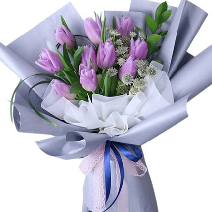 Purple Tulip Bouquet Vietnam