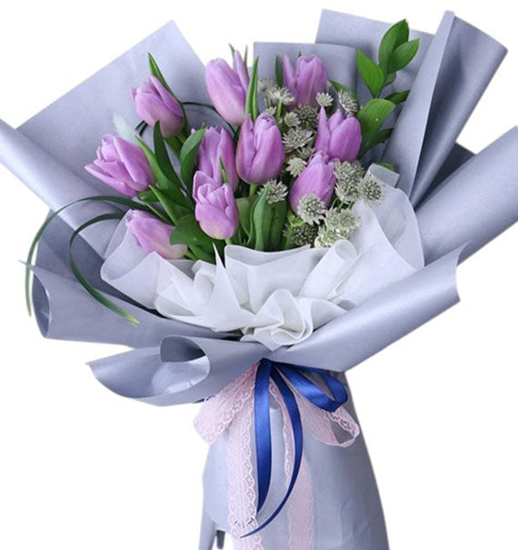 Purple Tulip Bouquet Vietnam