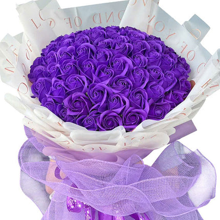 Purple Waxed Rose Bouquet For Mom Vietnam