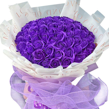 Purple Waxed Roses For Vietnamese Women’s Day