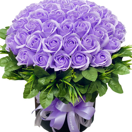 Purple Waxed Rose In A Box Vietnam