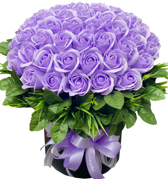 Purple Waxed Rose In A Box Vietnam