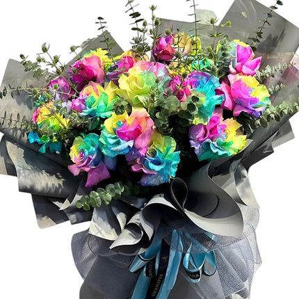 Rainbow Ecuador Rose Bouquet Vietnam