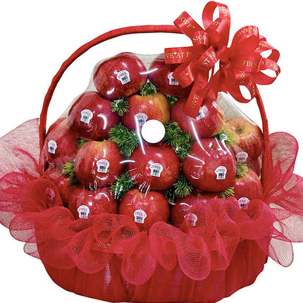 Red Apple Tet Fruit Basket Vietnam