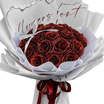 Red Artificial Rose Bouquet For Valentine Vietnam
