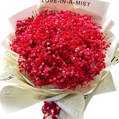 Red Baby's Breath Bouquet Vietnam