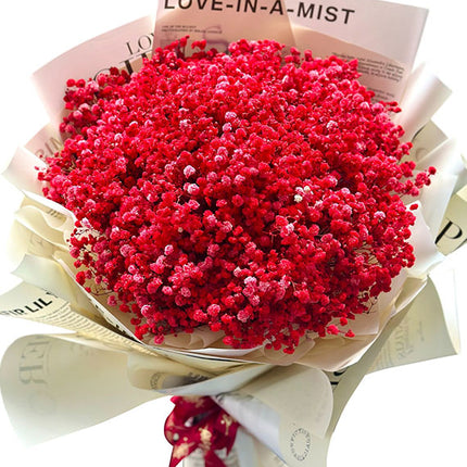 Red Baby's Breath Bouquet Vietnam