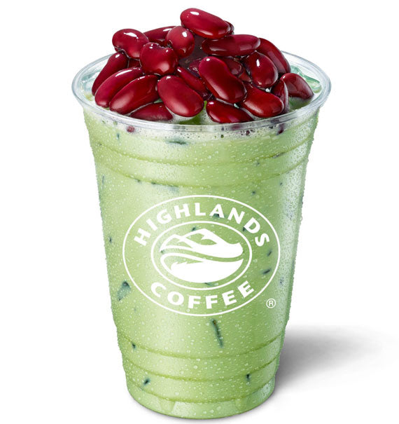 Red Bean Green Tea Highlands Coffee Vietnam