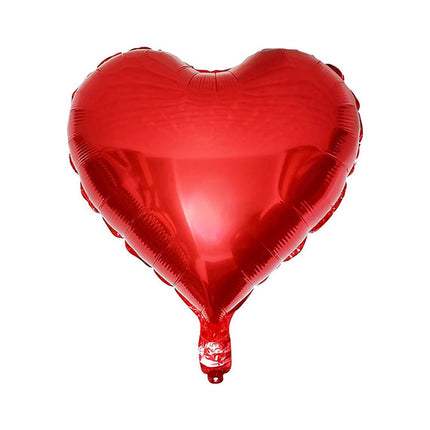 Pack Of 12 Heart Shaped Foil Helium-filled Balloons [HCM ONLY]