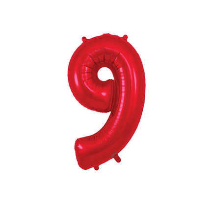 Red Number Foil Air-filled Balloon [HCM ONLY]