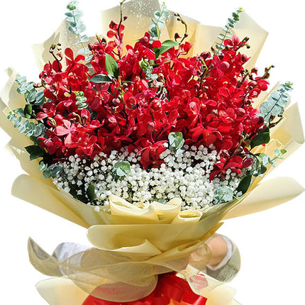 Red Orchid Bouquet Vietnam