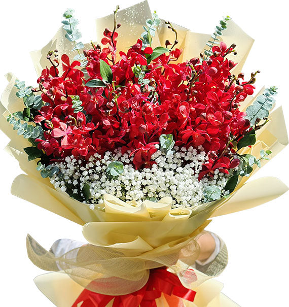 Red Orchid Bouquet Vietnam