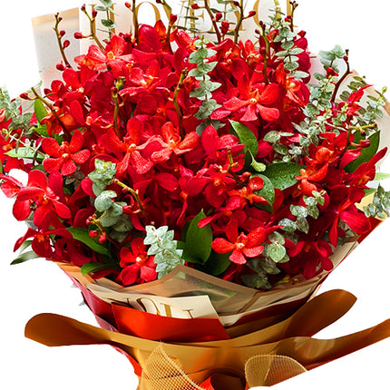 Red Orchid Bouquet Xmas Vietnam