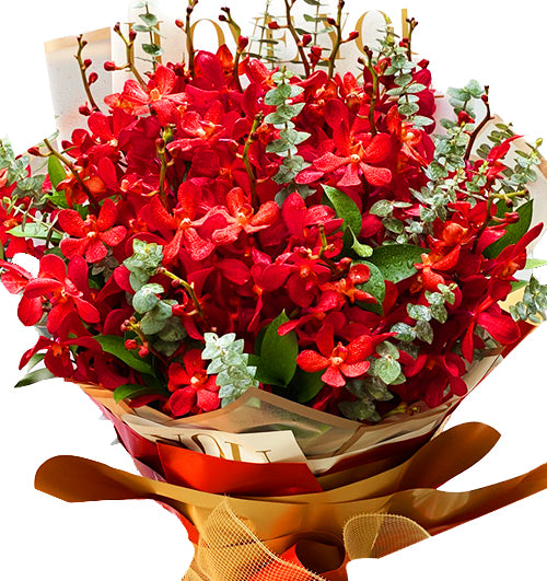 Red Orchid Bouquet Xmas Vietnam