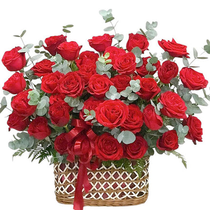 Red Rose Basket For Mother’s Day Vietnam