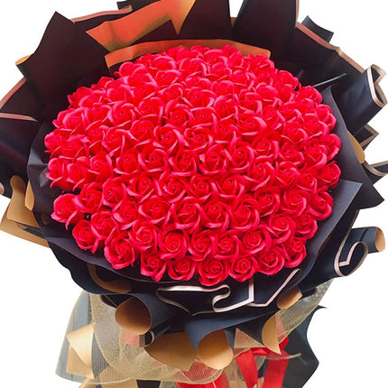 Red Waxed Roses For Vietnamese Women’s Day