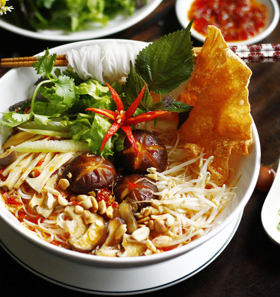 Rice Noodles Soup With Vegetable Food Vietnam