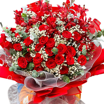 Rose & Orchid Bouquet Xmas Vietnam