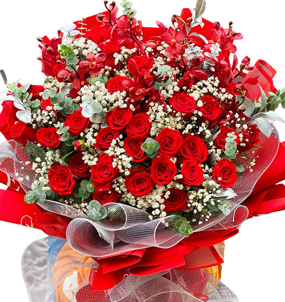Rose & Orchid Bouquet Xmas Vietnam