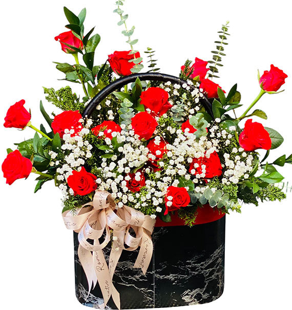 Rose Basket For Valentine's Day Vietnam