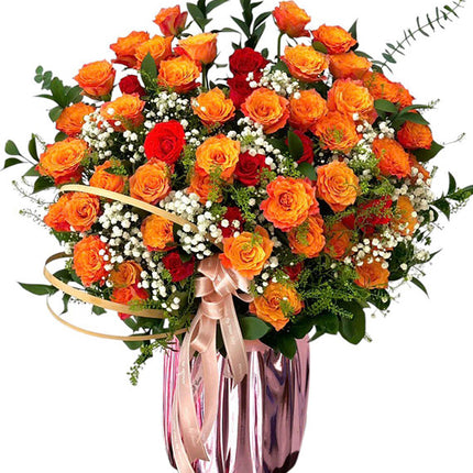 Rose Basket For Vietnamese Women's Day