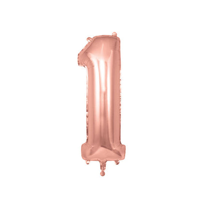 Rose Gold Number 1 Foil Balloon