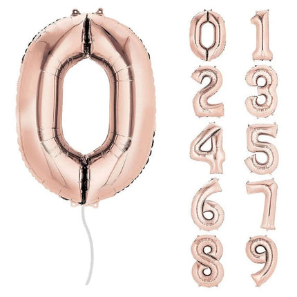 Rose Gold Number Foil Helium-filled Balloon Gifts Vietnam