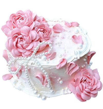 Rose Pink Glam Cake