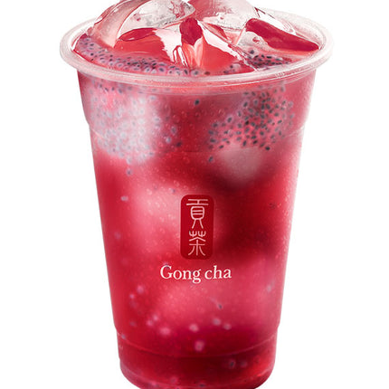 Roselle Plum Drink With Basil Seed