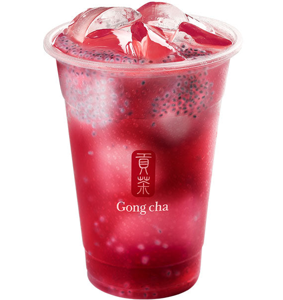 Roselle Plum Drink With Basil Seed