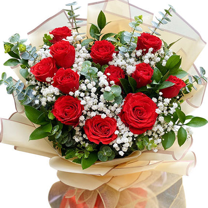 Roses Bouquet For Vietnamese Women's Day
